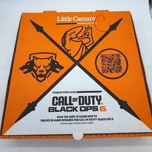 Little Caesars Call of Duty Black Ops 6 Pizza Box COD BO6 Promo game memorabilia